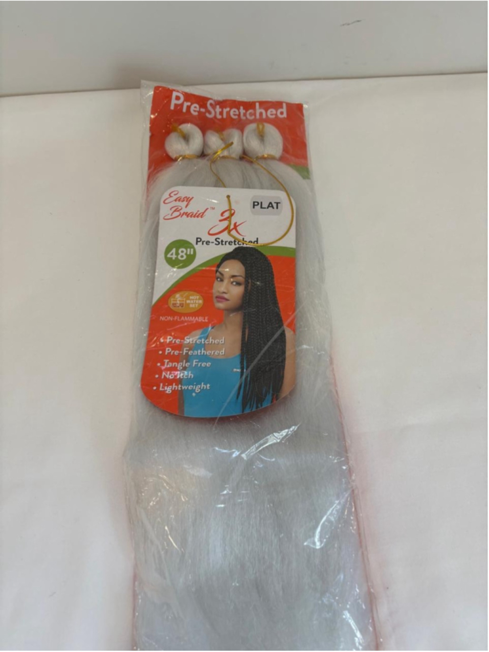 Easy Braid Women's Hair Extensions 48" One Size White #C173